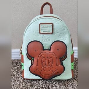NWOT Loungefly Disney Parks 2024 Mickey Mouse Ice Cream Sandwich Mini Backpack
